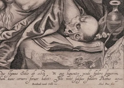 Antonie van der Does (1609-1680) - Anthony van Dyck (1599-1641) - St Mary Magdalene in a cave