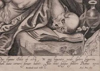 Antonie van der Does (1609-1680) - Anthony van Dyck (1599-1641) - St Mary Magdalene in a cave