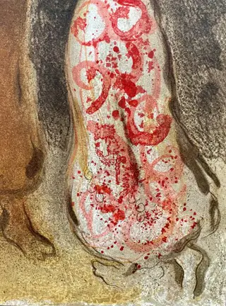 Marc Chagall (1887-1985) - Rencontre de Ruth et de Boaz