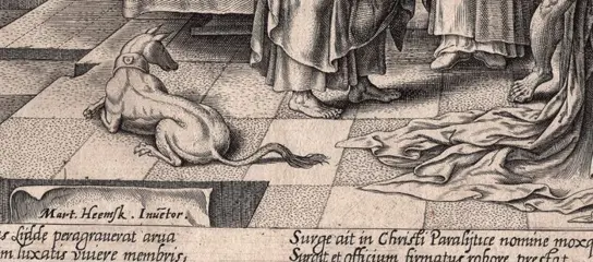 Maarten van Heemskerck e Philippe Galle - San Pietro fa il miracolo di Enea