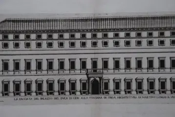 Pietro Ferrerio (1600-1654) - La Facciata Del Palazzo Del Duca Di Ceri Alla Fontana Di Trevi
