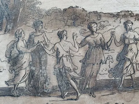 After Claude Le Lorrain (1600-1682), by Richard Earlom - From the Liber Veritatis - Apollo and Daphne - Plate 142