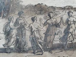 After Claude Le Lorrain (1600-1682), by Richard Earlom - From the Liber Veritatis - Apollo and Daphne - Plate 142