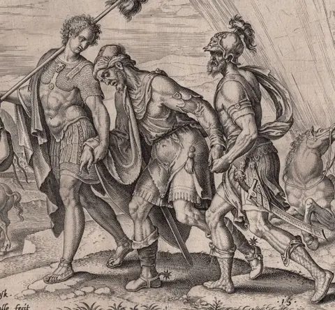 Maarten van Heemskerck e Philippe Galle - San Paolo sulla via di Damasco