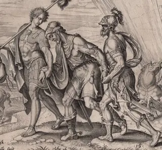 Maarten van Heemskerck e Philippe Galle - San Paolo sulla via di Damasco