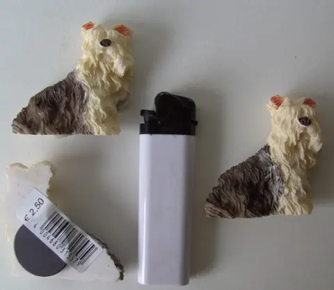 MAGNEETJES HONDEN BOBTAIL, 6 STUKS NIEUW