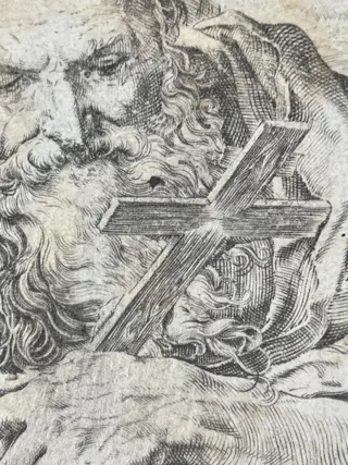 Agostino Carracci (1557-1602) - "San Girolamo in meditazione"