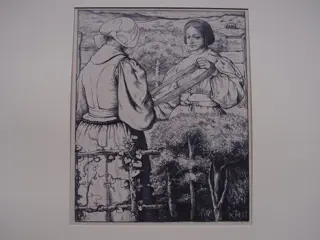 R.N. Roland Holst (1868-1938) - Huizer meisjes die garen winden