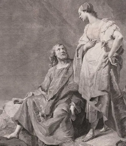 Giovanni Battista Piazzetta (1682-1754) - Christ with the woman of Samaria at the well