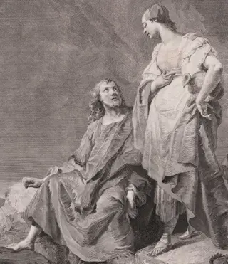 Giovanni Battista Piazzetta (1682-1754) - Christ with the woman of Samaria at the well
