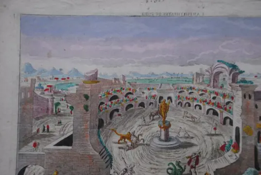 Georg Balthasar Probst (1732-1801), uitgever - L'Amphitheatre de Rome, sixieme miracle du Monde