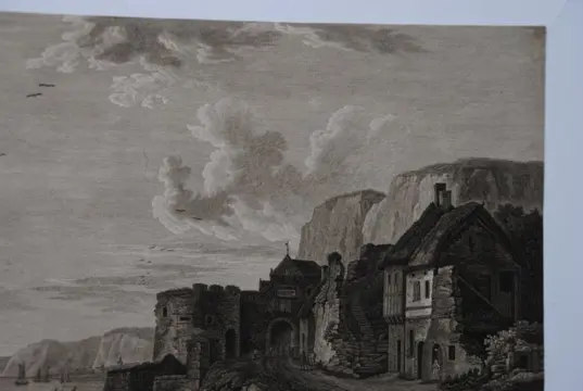 Nicolas Dufour (1725-1818) - Vue De Tréport En Normandie