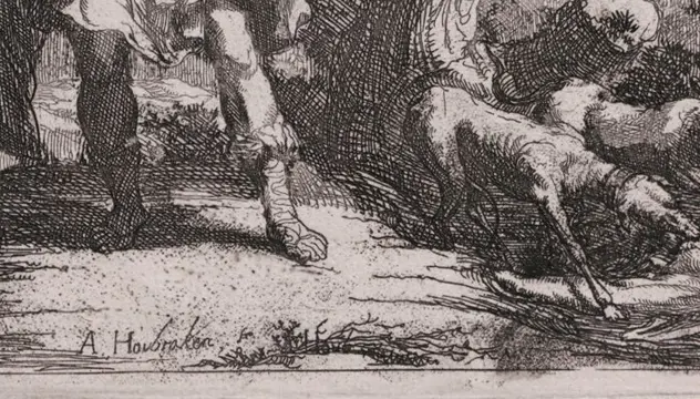 Arnold Houbraken (1660-1719) - A naked female figure as the personification of perfection,