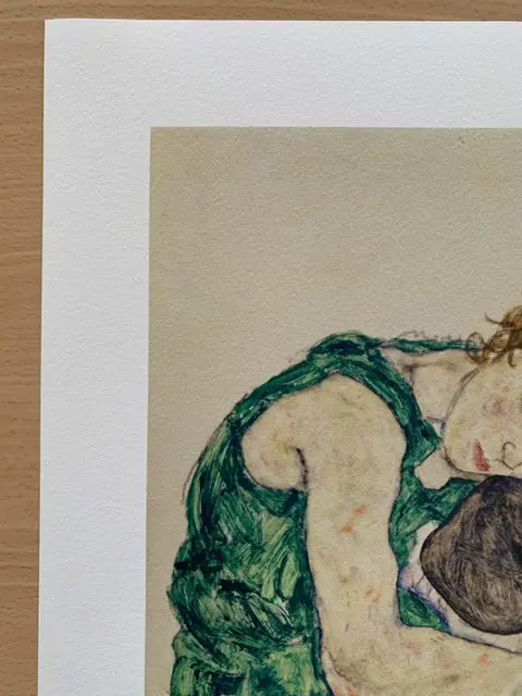 Egon Schiele (1890-1918), after - Zittende vrouw met opgetrokken knie