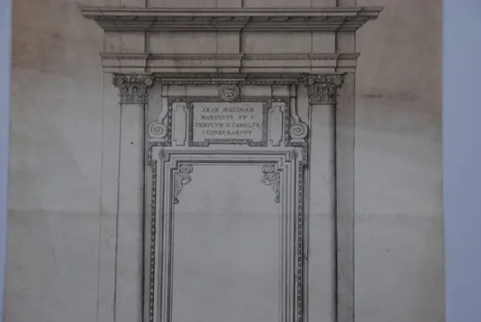 Ladislaus Rupp (1793 - 1854) - Prospetto interno della Porta Maggiore del Duomo