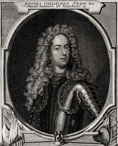 J. Ammann / B. Picart - Joannes Guilielmus Friso.../ Het verdrenken ... in t' overvaaren vande Moerdijk den 14.e July, 1711.