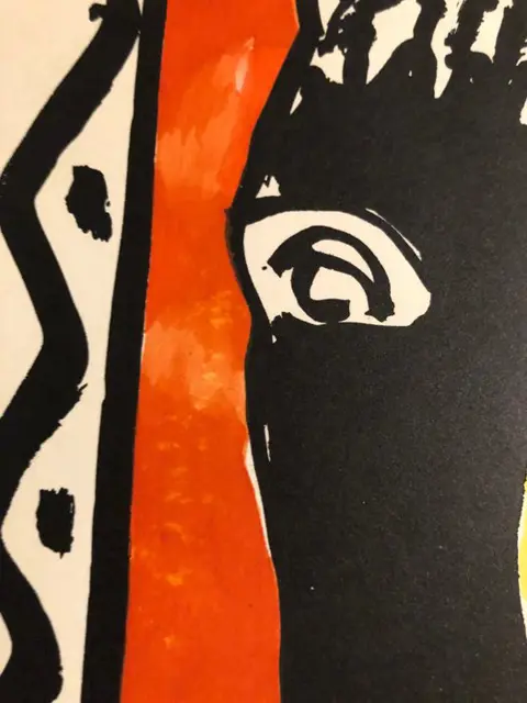 Fernand Léger (1881-1955), d'après - Cheval sur fond rouge