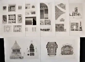 D'Espouy, Daumet - Lot of 30 engravings - Antique Architecture