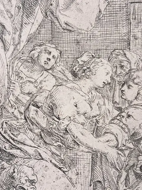 Jan Baptist Gaspars (1620-1691) - Una donna drappeggiata che abbraccia un soldato (Cleopatra e Marco Antonio?)