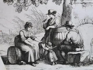 3 prints by Bartolomeo Pinelli (1781-1835) - Scenes from the Campagna of Central Italy