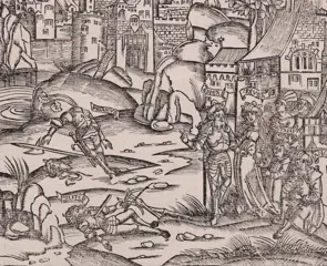 Master of Grüninger Workshop (Fl. 1502) - The Aeneas before burning Troy- Virgilius Maronis
