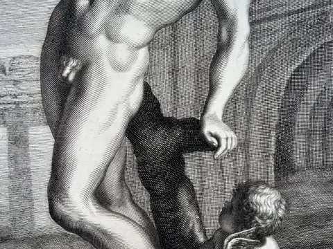 Joachim I Von Sandrart (1606-1688) - C.G. Amling; Mythology, Mercury, Nymph