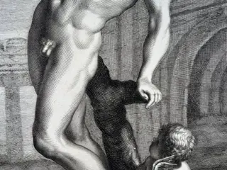 Joachim I Von Sandrart (1606-1688) - C.G. Amling; Mythology, Mercury, Nymph