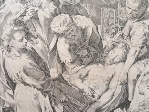 Federico Barocci (1535-1612); Raffaello Guidi (1540-1613) - "Deposizione di Cristo nel sepolcro" - Large