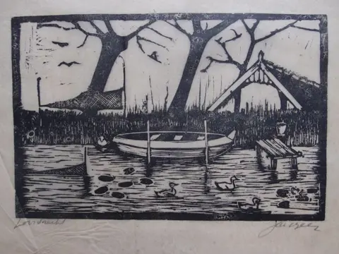 Jac de Beer (1888-1946) - Martinitoren Groningen, Loosdrecht, Loenen