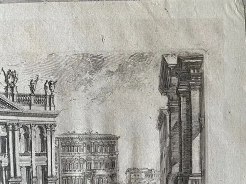 Giovanni Battista Piranesi (1720-1778) - Veduta di S. Giovanni in Laterano 1745