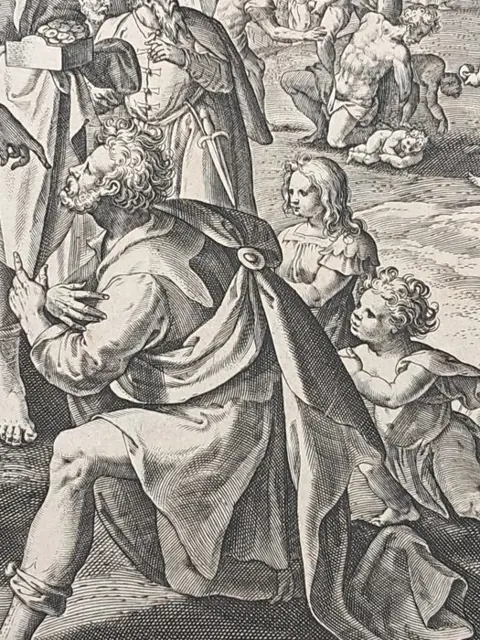 Adriaen Collaert ( 1560-1618), da Maarten de Vos - "Il ladro punito"