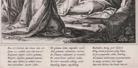 Raphael Sadeler I (1560-1628) - Saint Gunther visited by the duke of Bohemia