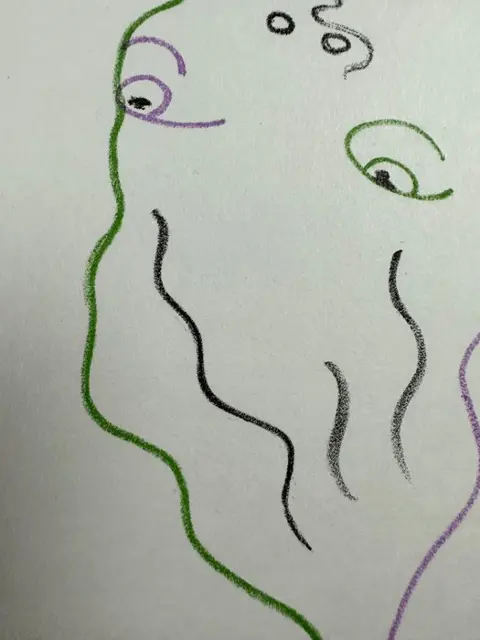 Jean Cocteau (1889-1963) - Tête d'homme à l'envers (1957)