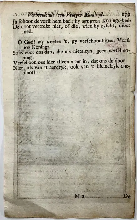 Salomon van Rusting (1693-1705) - Rare Dutch Dance of Death, The Death Bed