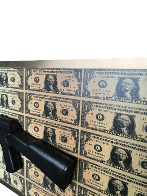 AmsterdamArts - The American dollarx LV AK47 paint splash