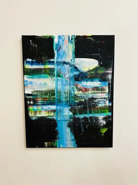 Karl Lagasse (1981) - TABLEAU - FAST LIGHT -Oeuvre exposition Austin Texas USA 2023