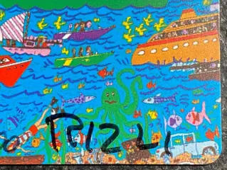 James Rizzi (1950-2011) - LIVING NEAR THE WATER