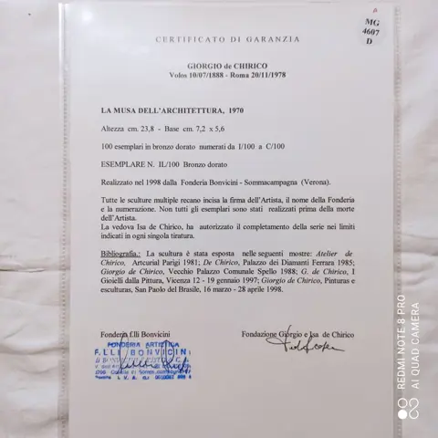 Giorgio De Chirico (1888-1978) - La musa dell'architettura