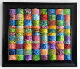 Mimi Eres - 3D patterns - wood & mixed media (L)