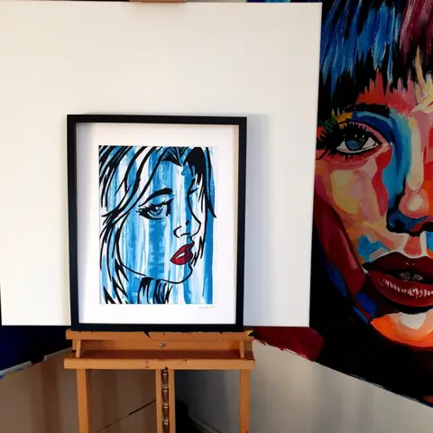 Liesens 1954 - Charlie ( urban pop art) incl gratis lijst