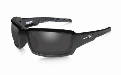 WileyX zonnebril - TITAN, gepolariseerd smoke / gloss black