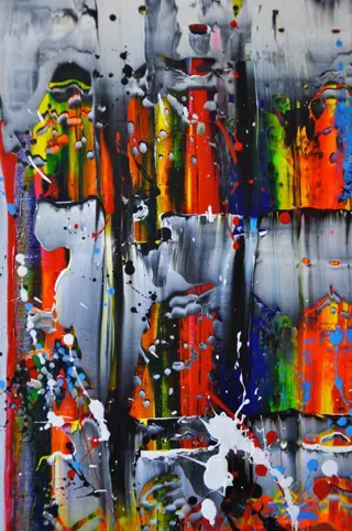 Jana Noldin - Abstract Artwork JN220223 " Colors of thought"