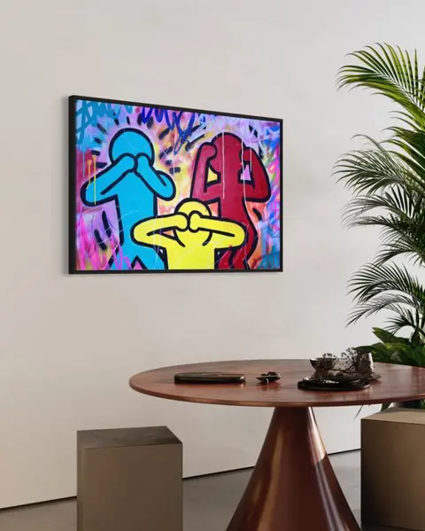 Gunnar Zyl (1988) - See No Evil, Hear No Evil, Speak No Evil / Keith Haring & Zyl