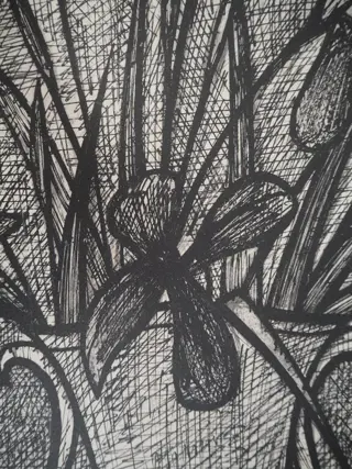Bernard Buffet - Bouquet d'iris