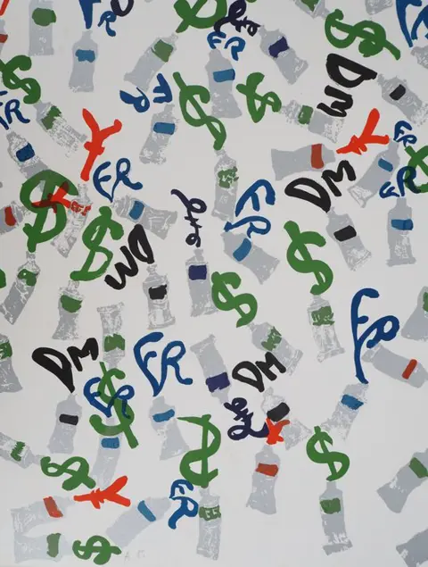 Fernandez Arman (1928-2005) - Hommage à la peinture : Currency