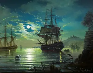 Gorbachev Nikolay (1952) - Adventures in a night port