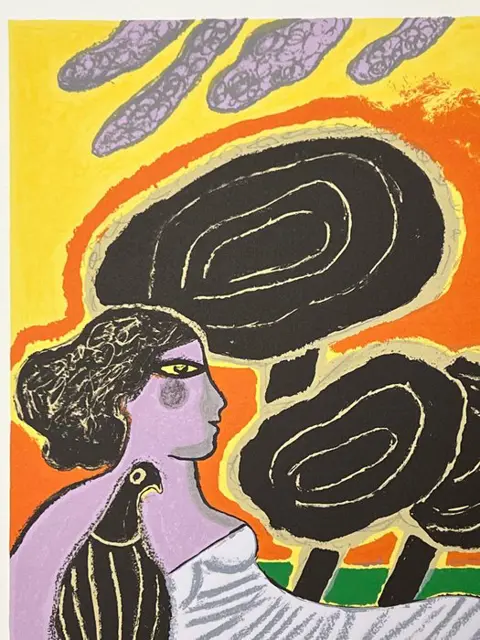 Corneille (1922-2010) - L'oiseau attentif