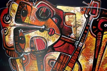 Simeon Gonzales (1973) - Mujer con Guitarra -XXL