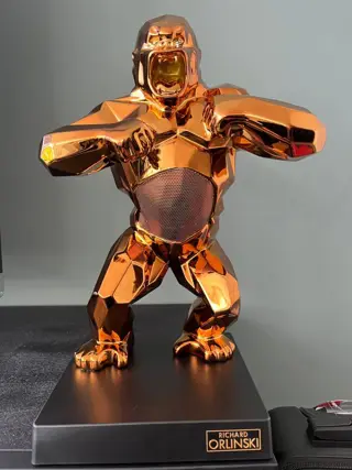 Richard Orlinski (1966) - KIWIKONG BRONZE CHROME EDITION LIMITEE Avec Valise