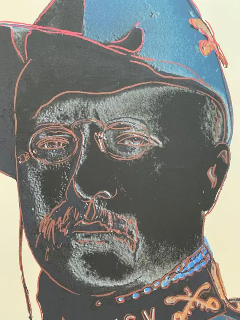 After Andy Warhol (1928-1987) - Teddy Roosevelt from: Cowboys and Indians 1986